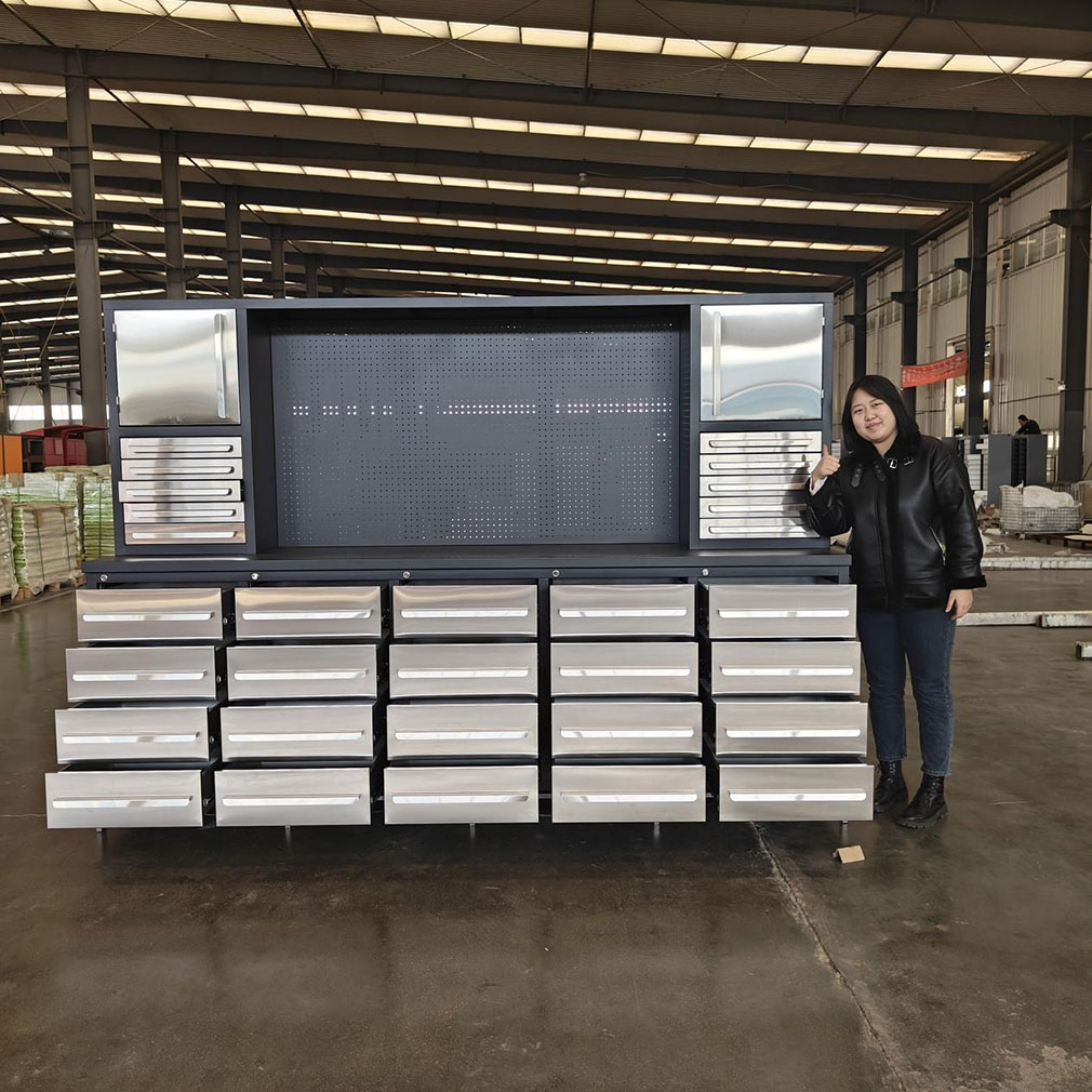 30 Drawer Stainless Steel Workbench
