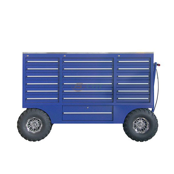 Multi Drawer Partitioned Tool Pit Cart