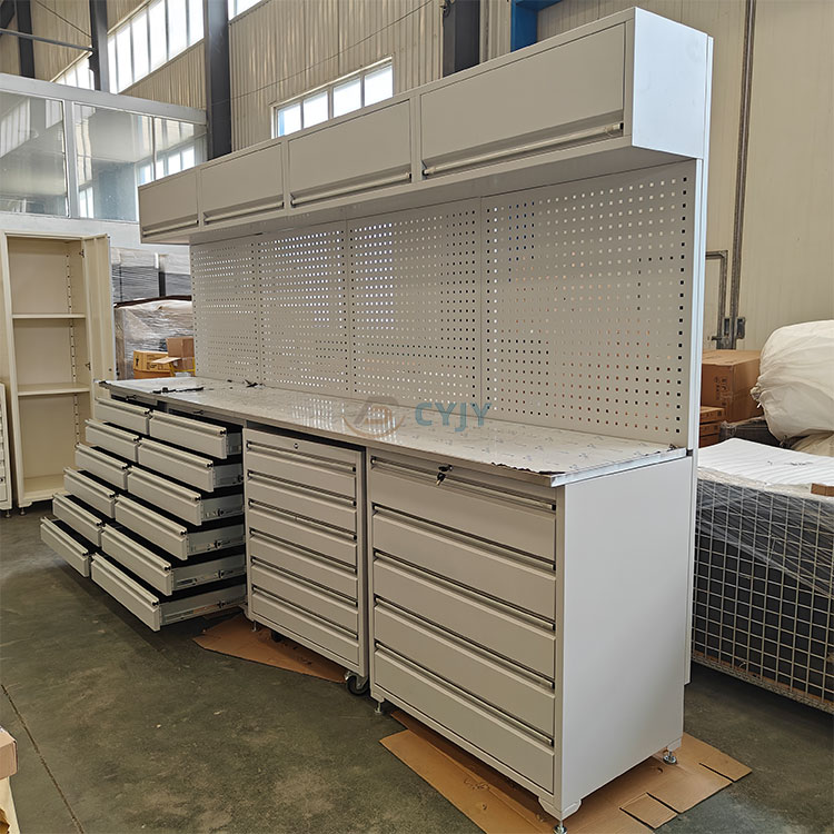 Gray Metal Tool Cabinet