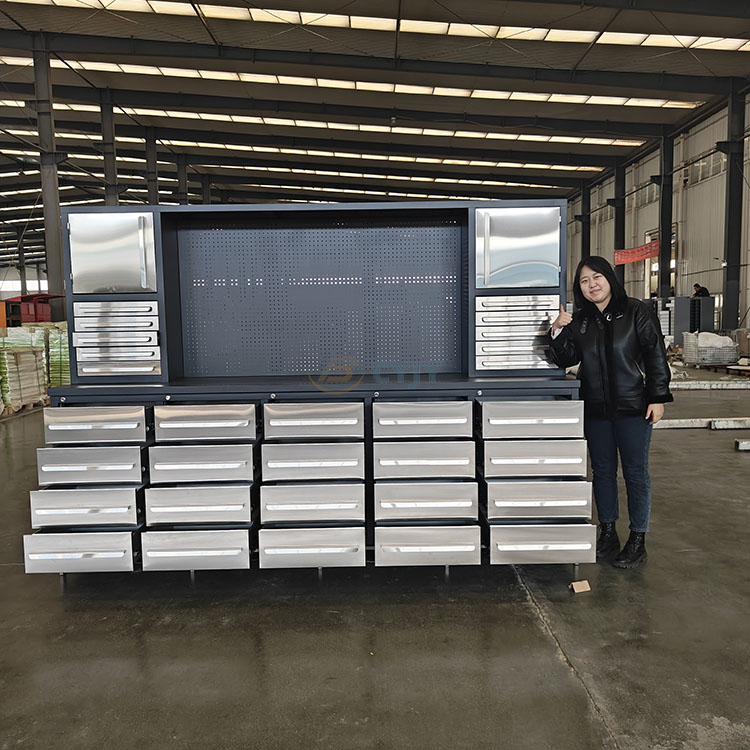 30 Drawer Stainless Steel Workbench